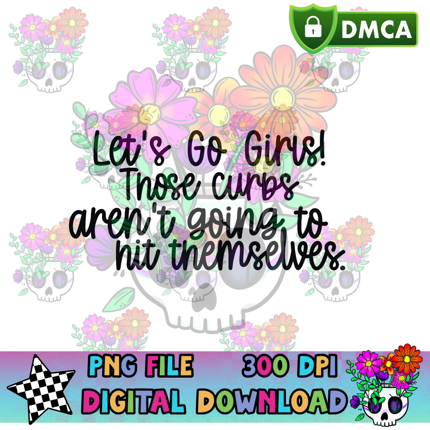 Let's Go Girls Curb - PNG