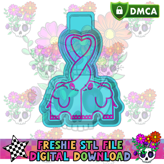 Love Elephants Mold Maker STL File