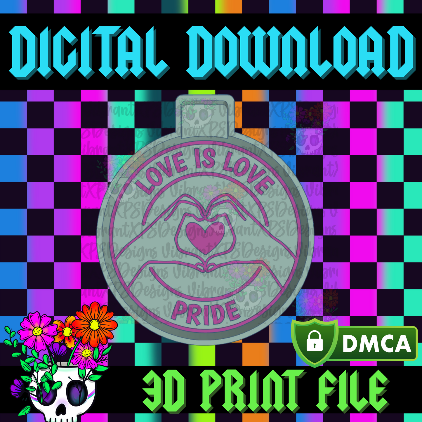 Love Is Love Pride Mold Maker STL File