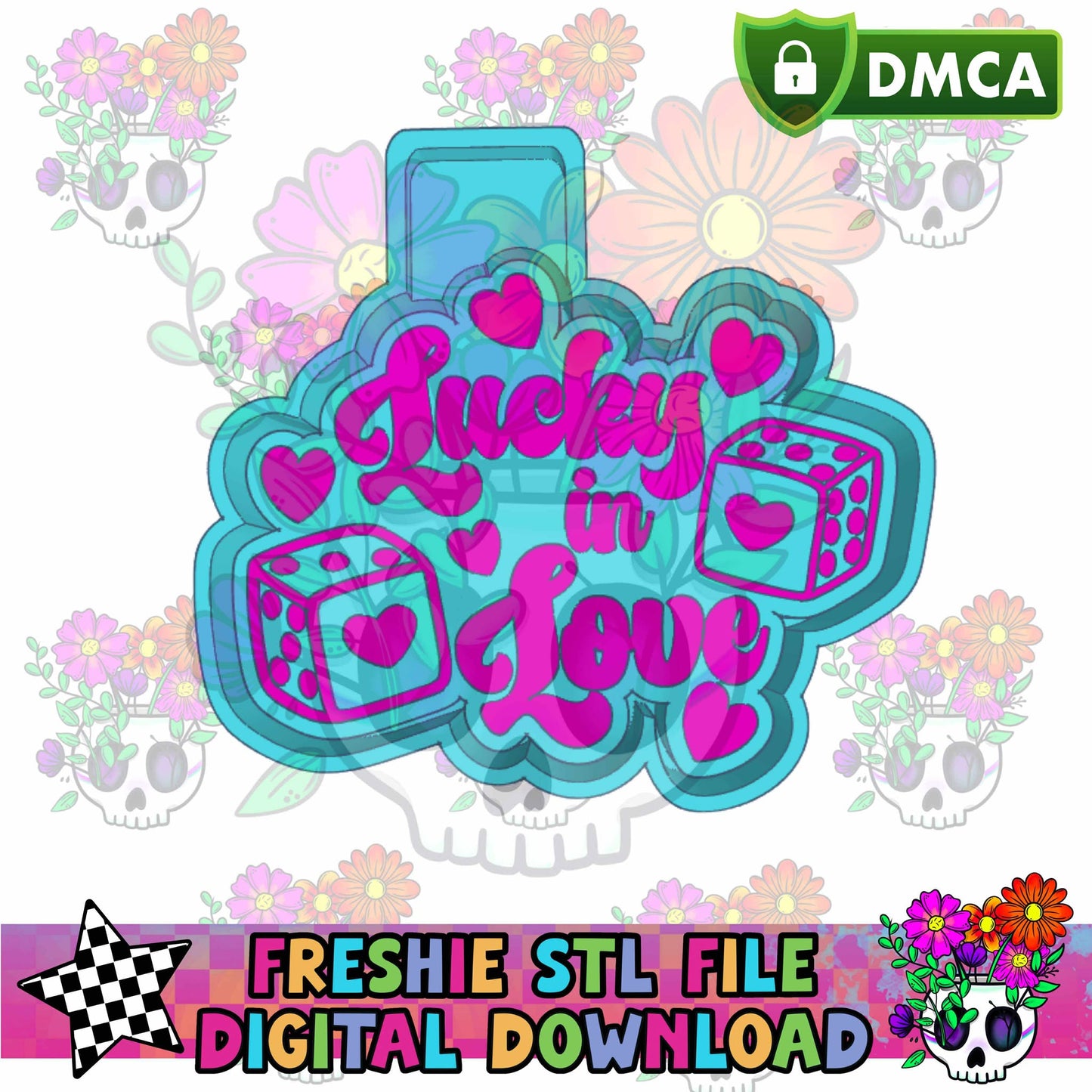 Lucky In Love Dice Mold Maker STL File