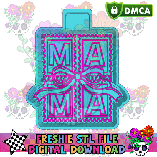 Mama Bow Stamp Mold Maker STL File
