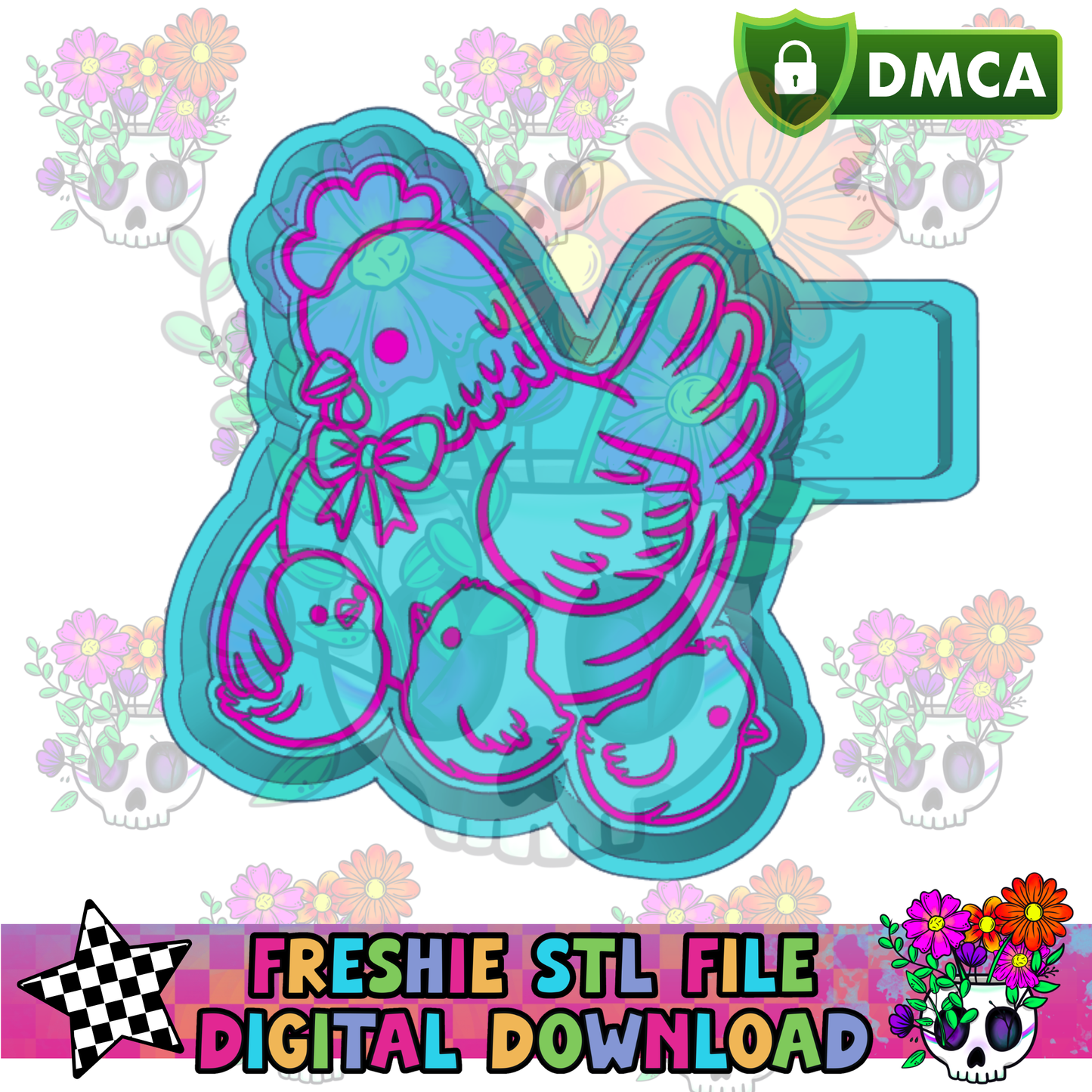 Mama & Chicks Mold Maker STL File