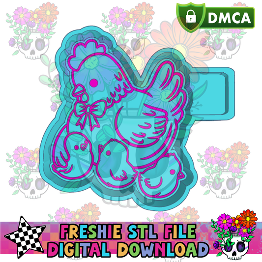 Mama & Chicks Mold Maker STL File