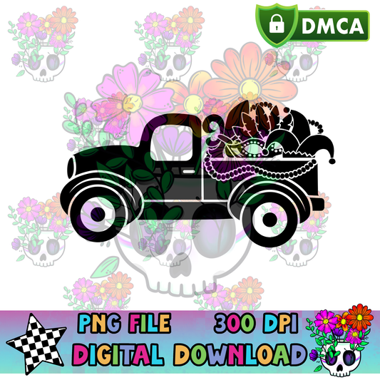 Mardi Gras Truck - PNG