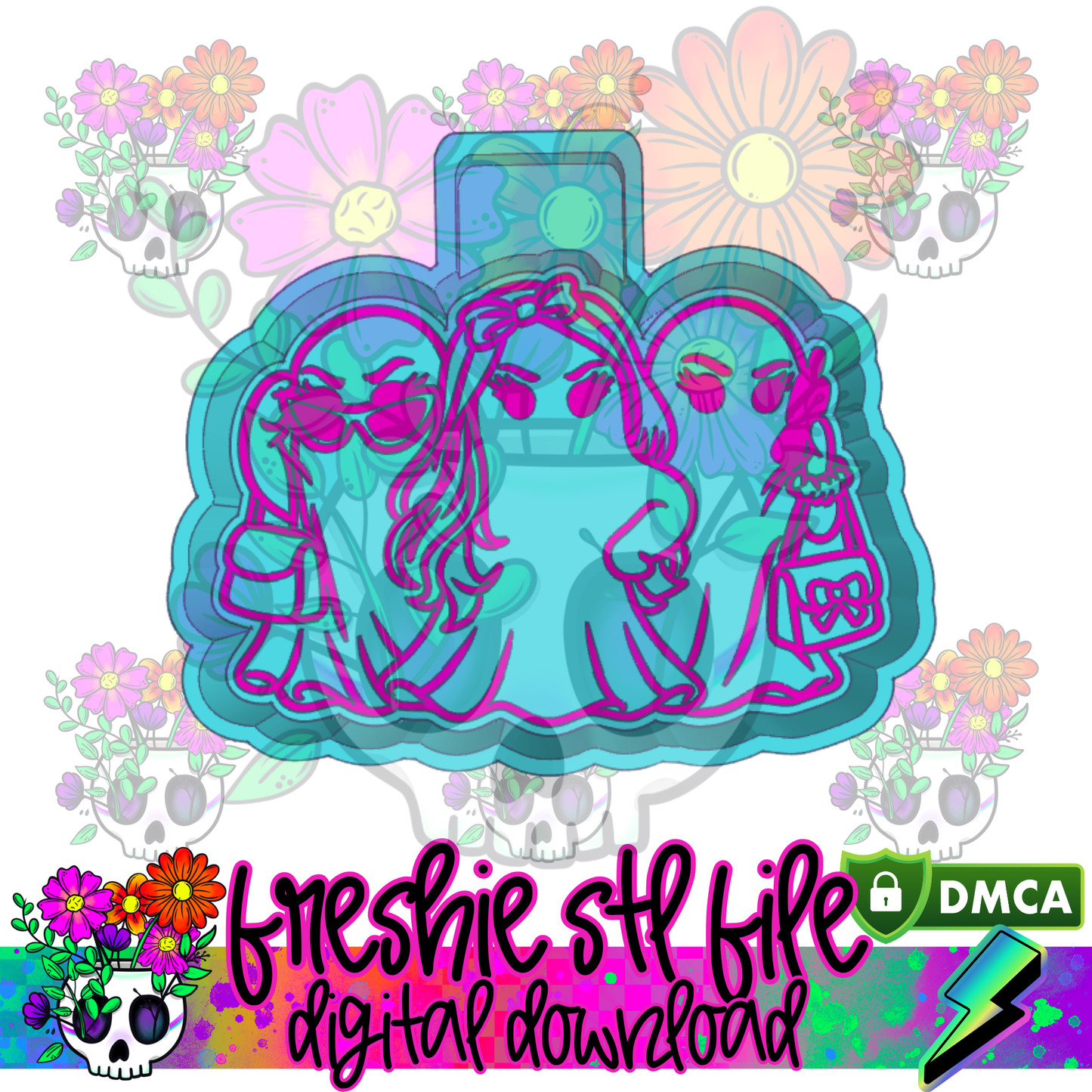 Mean Boo Girls Mold Maker STL File