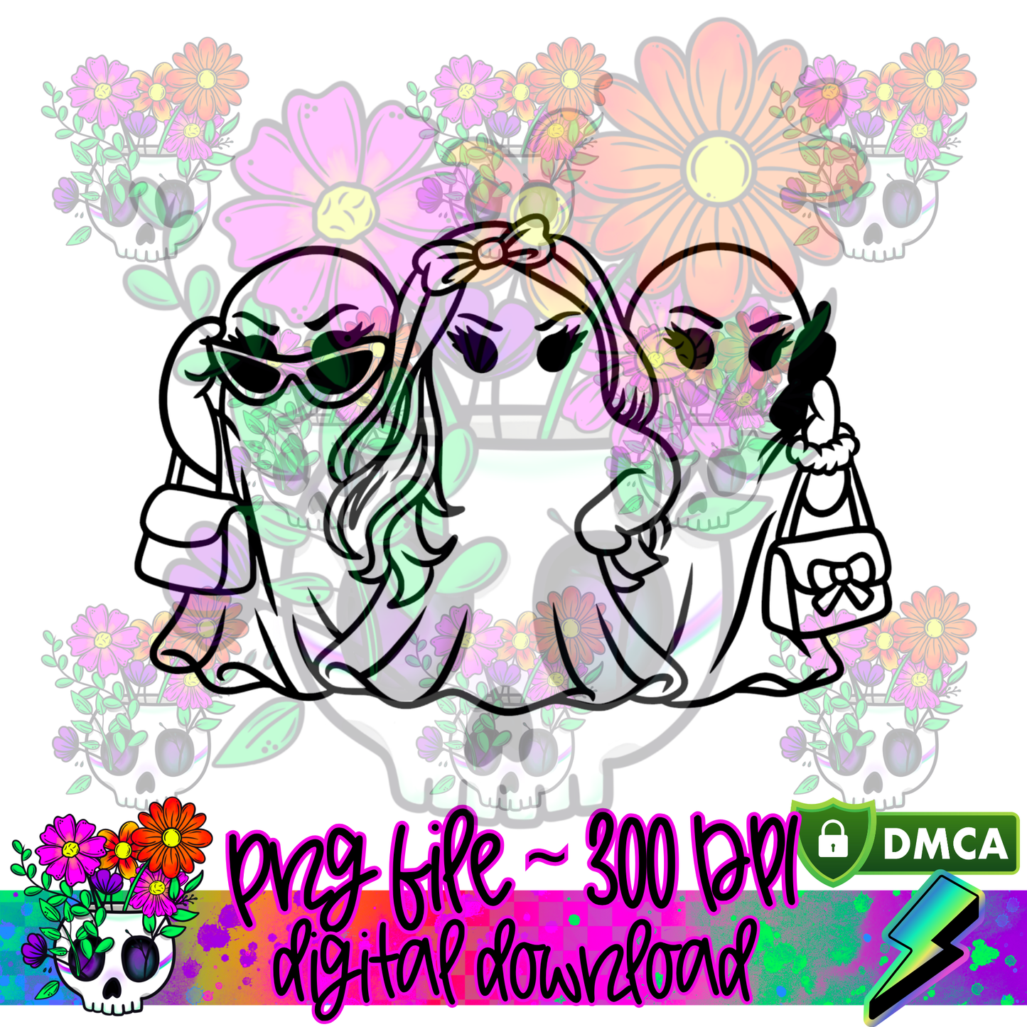 Mean Boo Girls - PNG