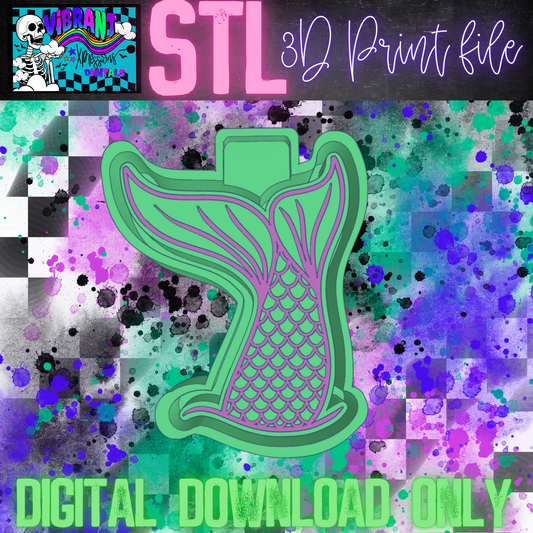 Mermaid Tail Mold Maker STL File