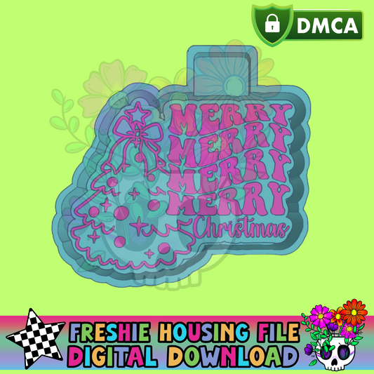 Merry Christmas Tree Mold Maker STL File