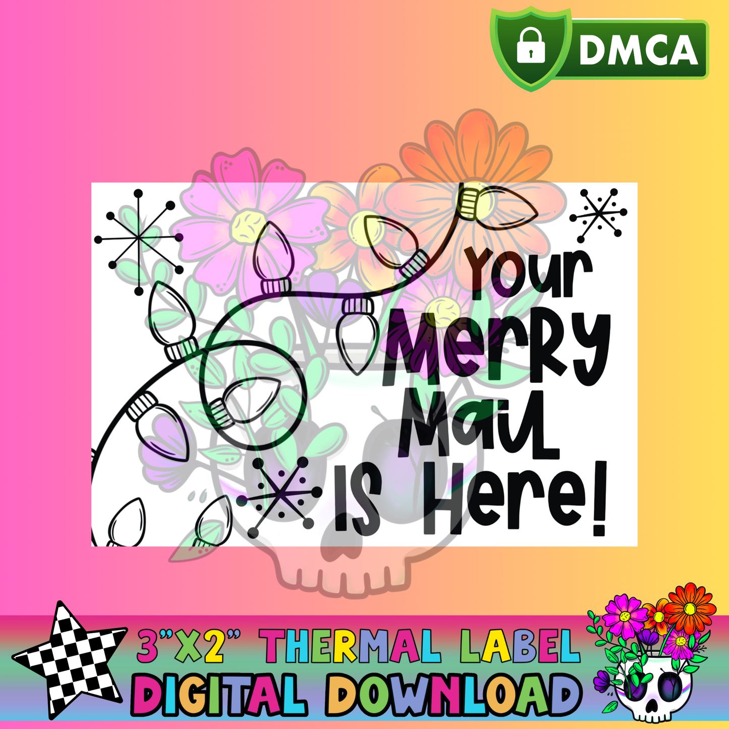 Merry Mail – Thermal Label Digital Download