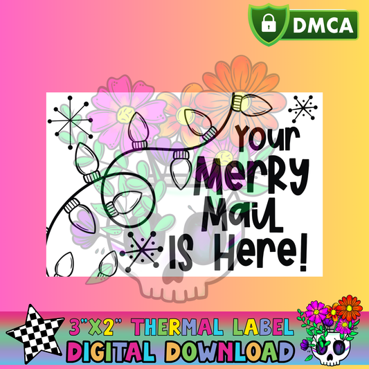 Merry Mail – Thermal Label Digital Download
