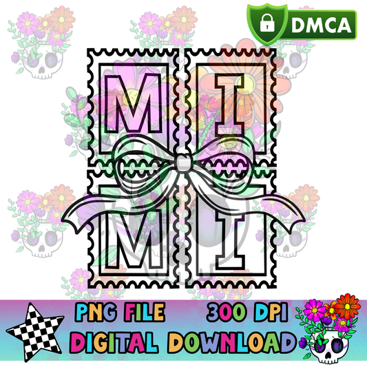Mimi Bow Stamp - PNG