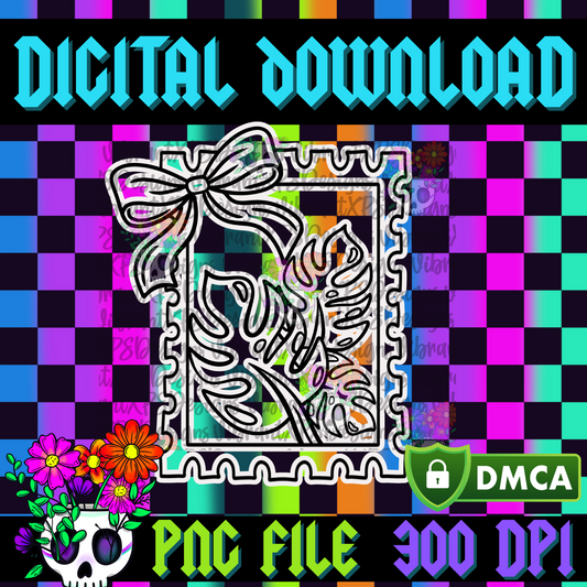 Monstera Stamp - PNG