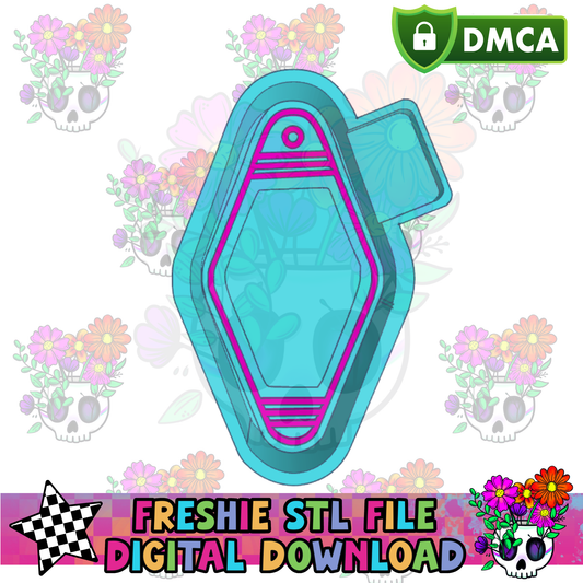 Motel Key w/Cardstock Indent Mold Maker STL File