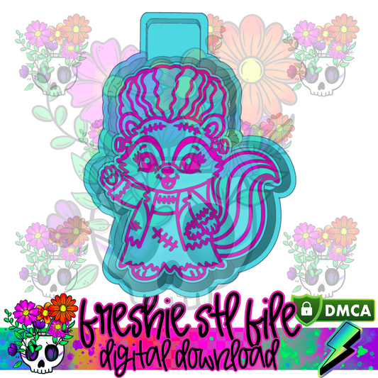 Mrs. Franken-Skunk Mold Maker STL File