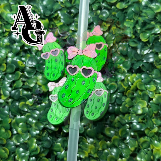 Girl Pickle Straw Topper