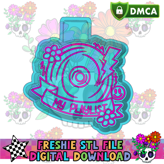 My Playlist CD Mold Maker STL File