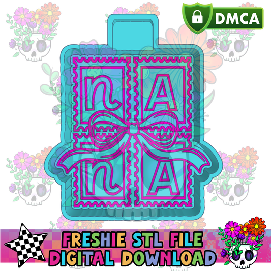 Nana Bow Stamp Mold Maker STL File