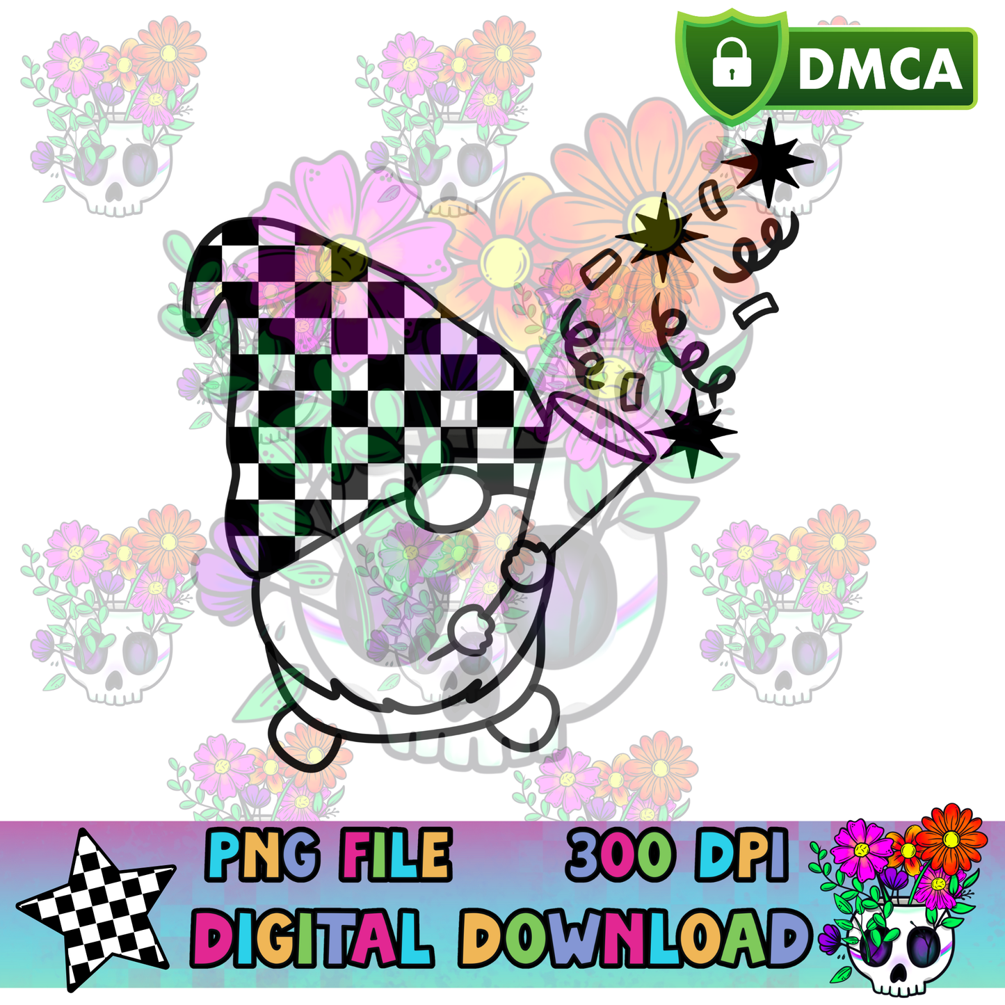 New Years Gnome - PNG