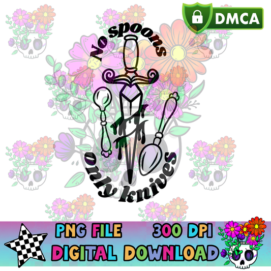 No Spoons, Only Knives - PNG