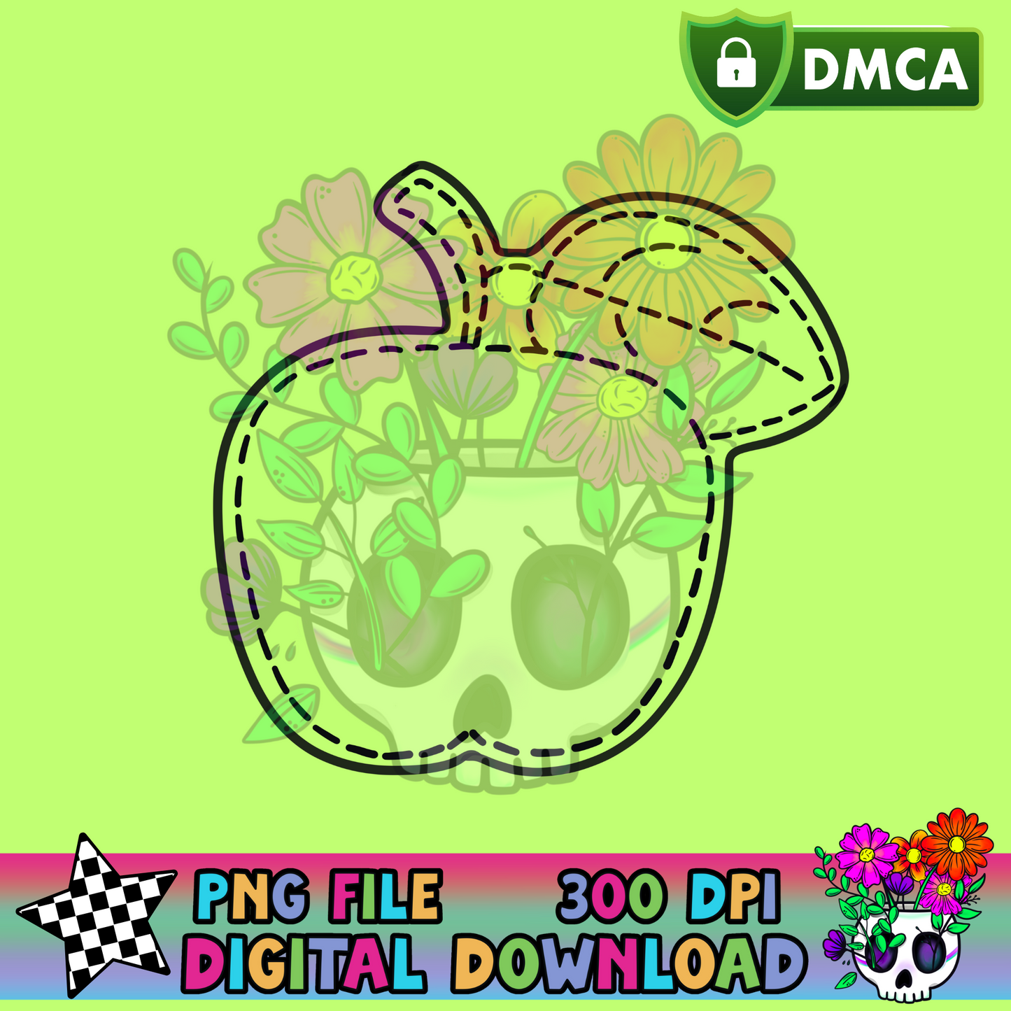 Patchwork Apple - PNG