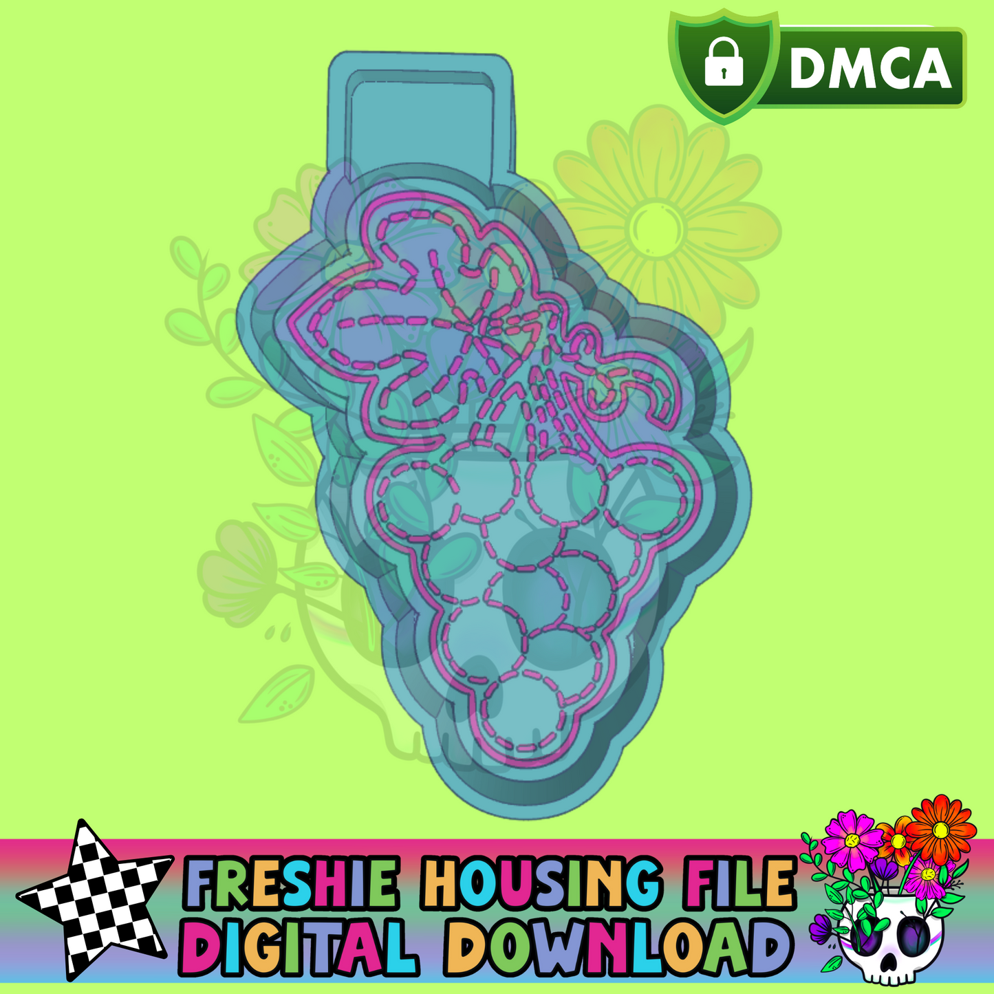 Patchwork Grapes Mold Maker STL File