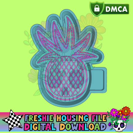 Patchwork Pineapple Mold Maker STL File