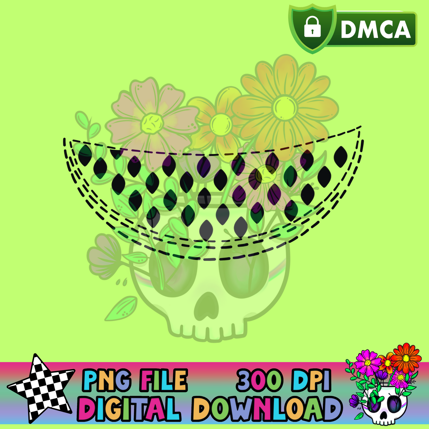 Patchwork Watermelon - PNG