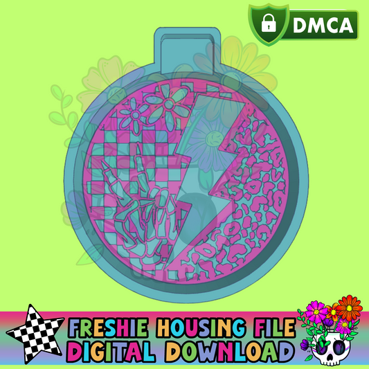 Peace Daisy Bolt Circle Mold Maker STL File