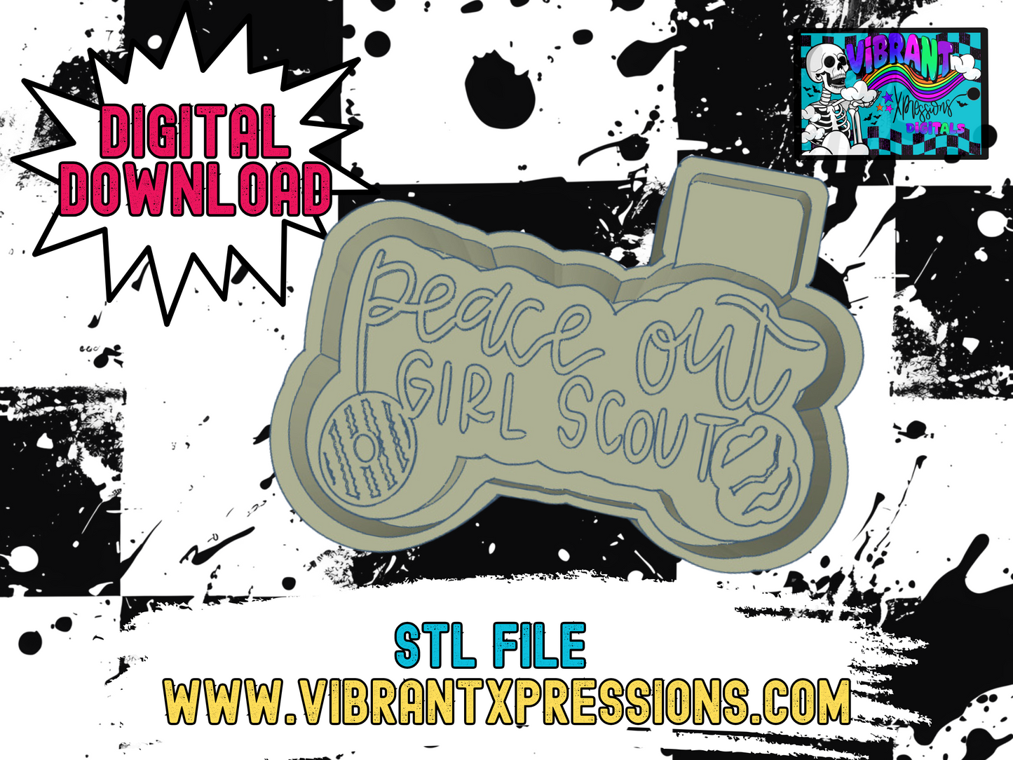 Peace Out Housing Mold Maker STL File