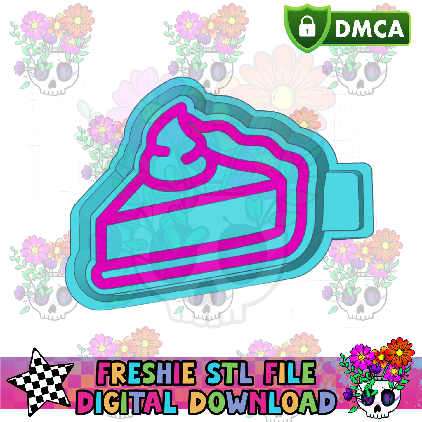 Pie Slice Housing Mold Maker STL File