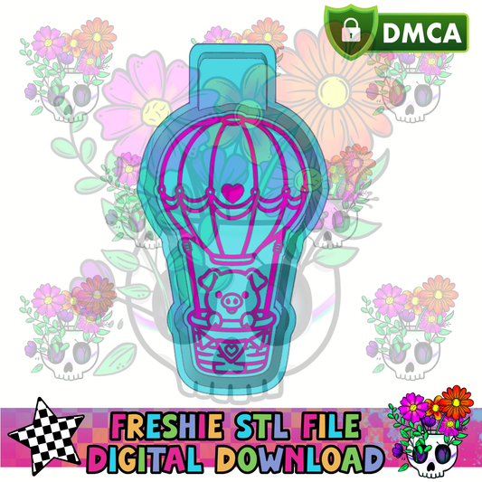 Pig Hot Air Balloon Mold Maker STL File