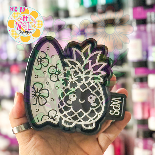 Pineapple with Surfboard - Freshie Mold