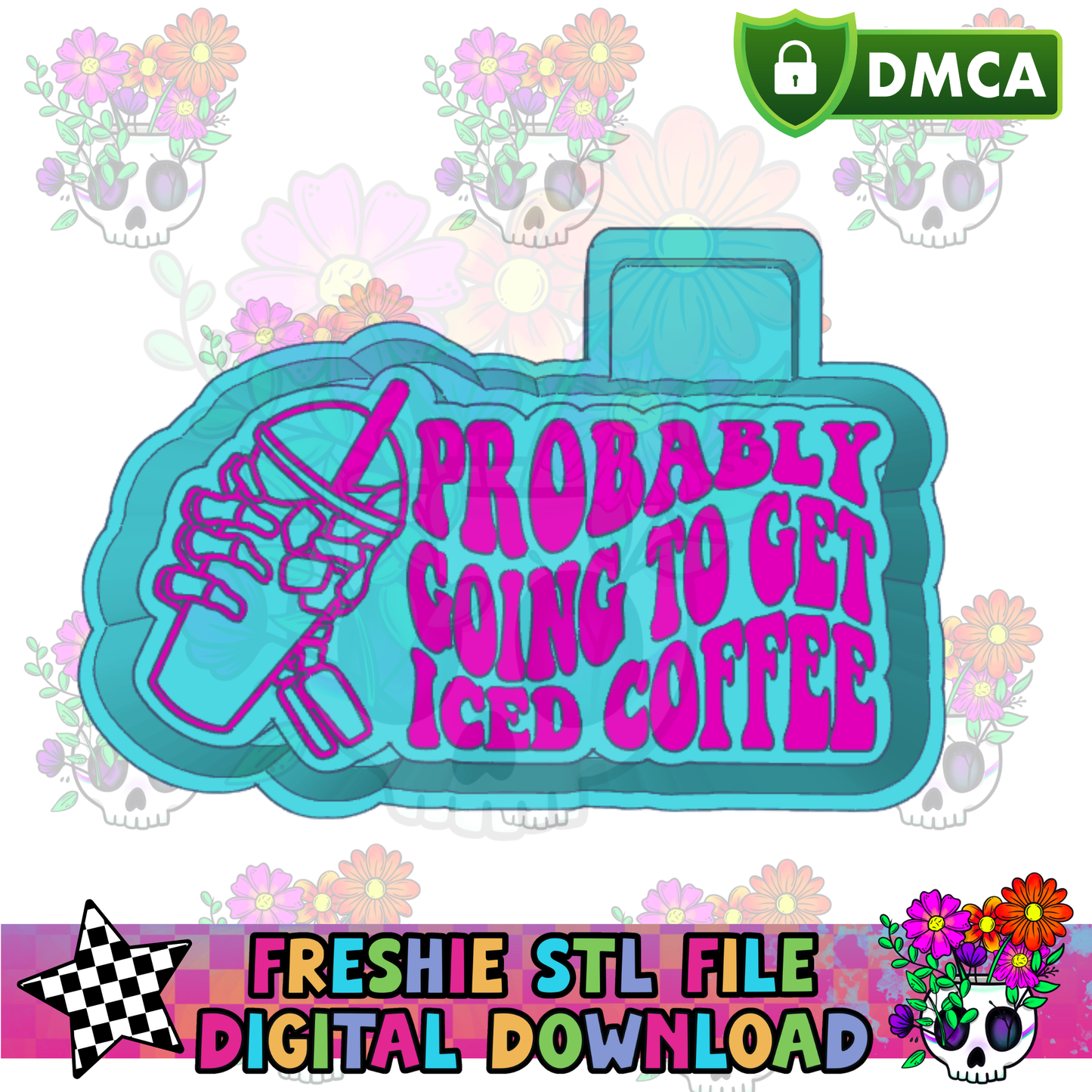 Probably Going to Get Iced Coffee Mold Maker STL File