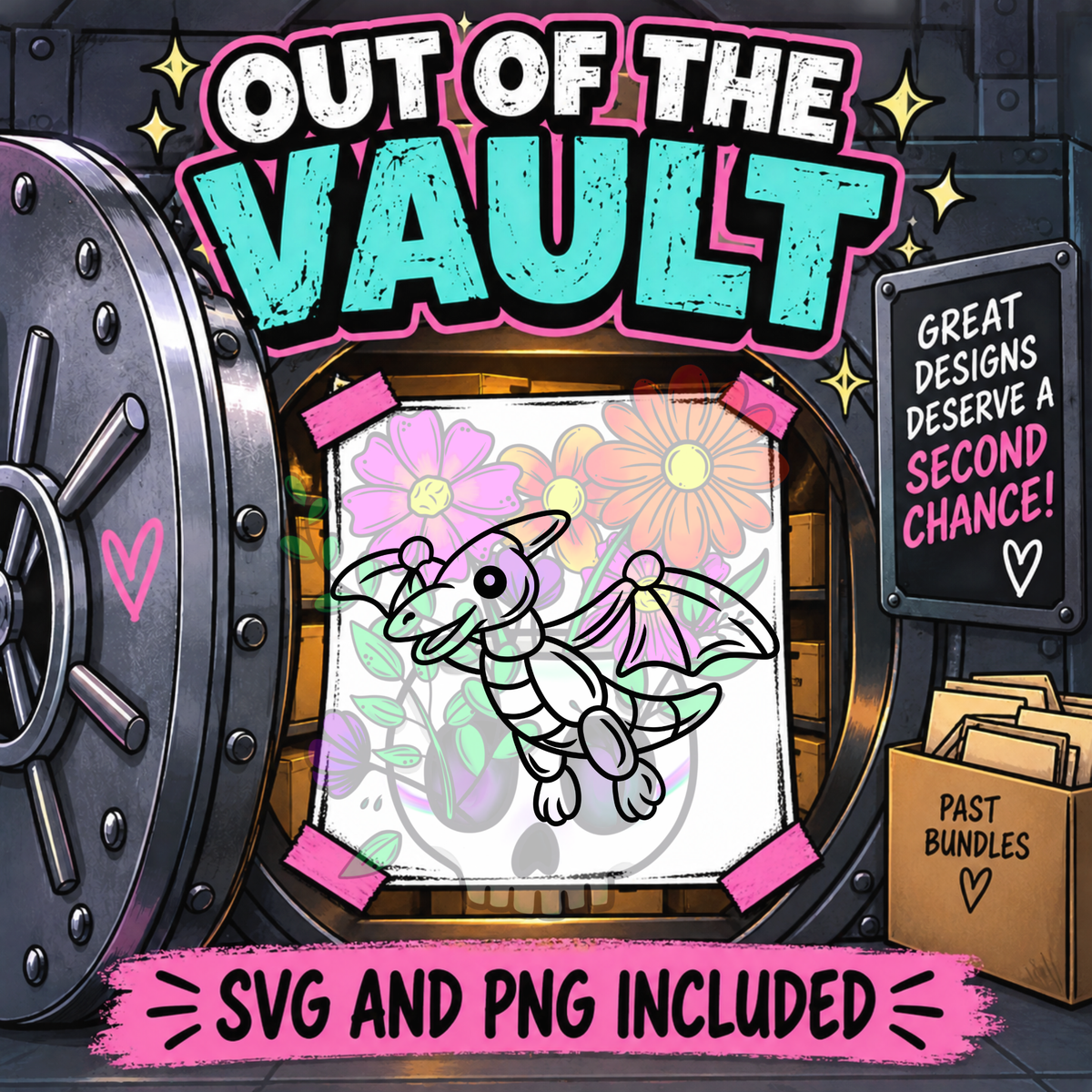 Out of the Vault - Balloon Dino Pterodactyl