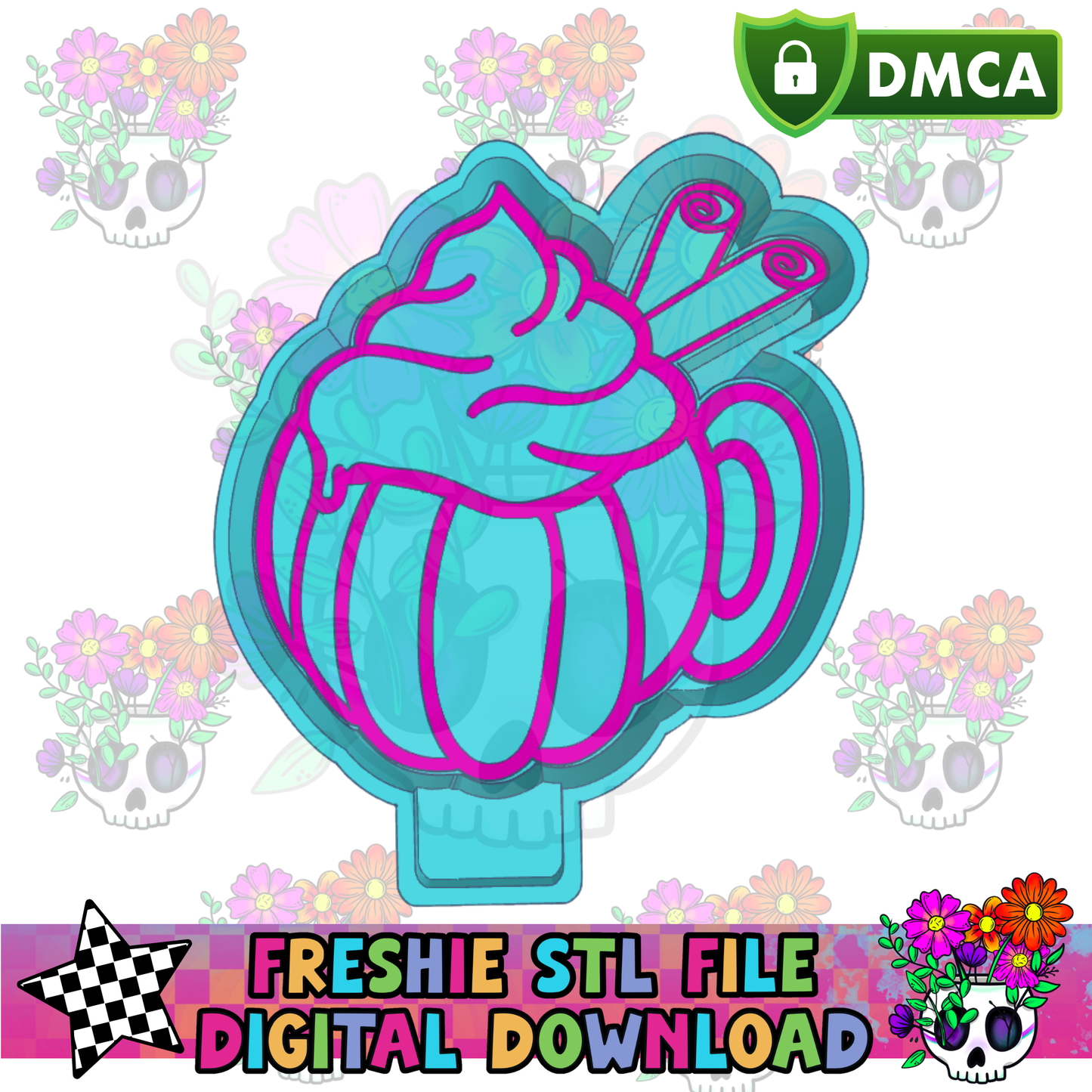 Pumpkin Mug Housing Mold Maker STL File