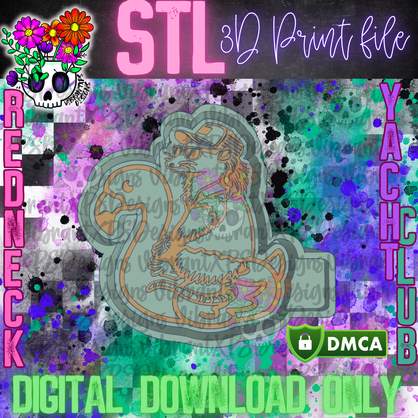 RAYC Opossum Mold Maker STL File