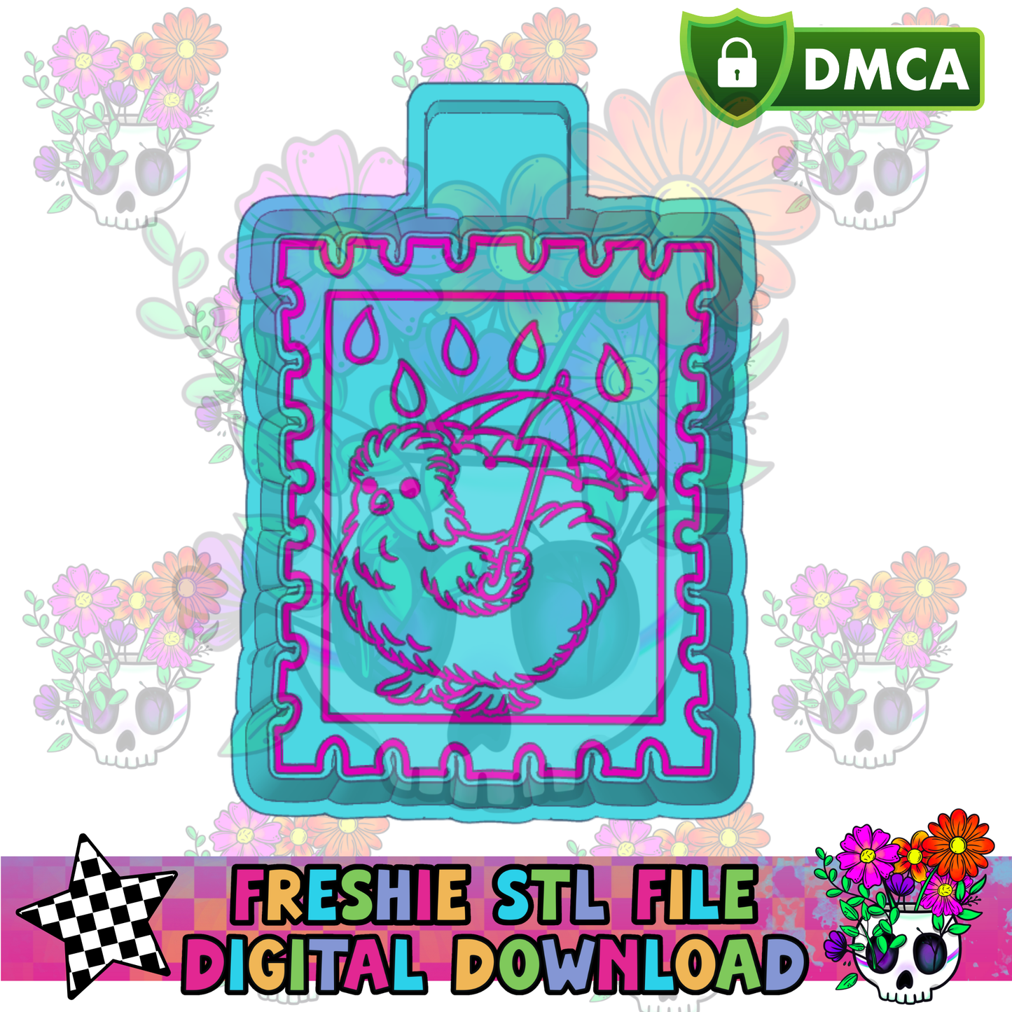 Rainy Silkie Stamp Mold Maker STL File