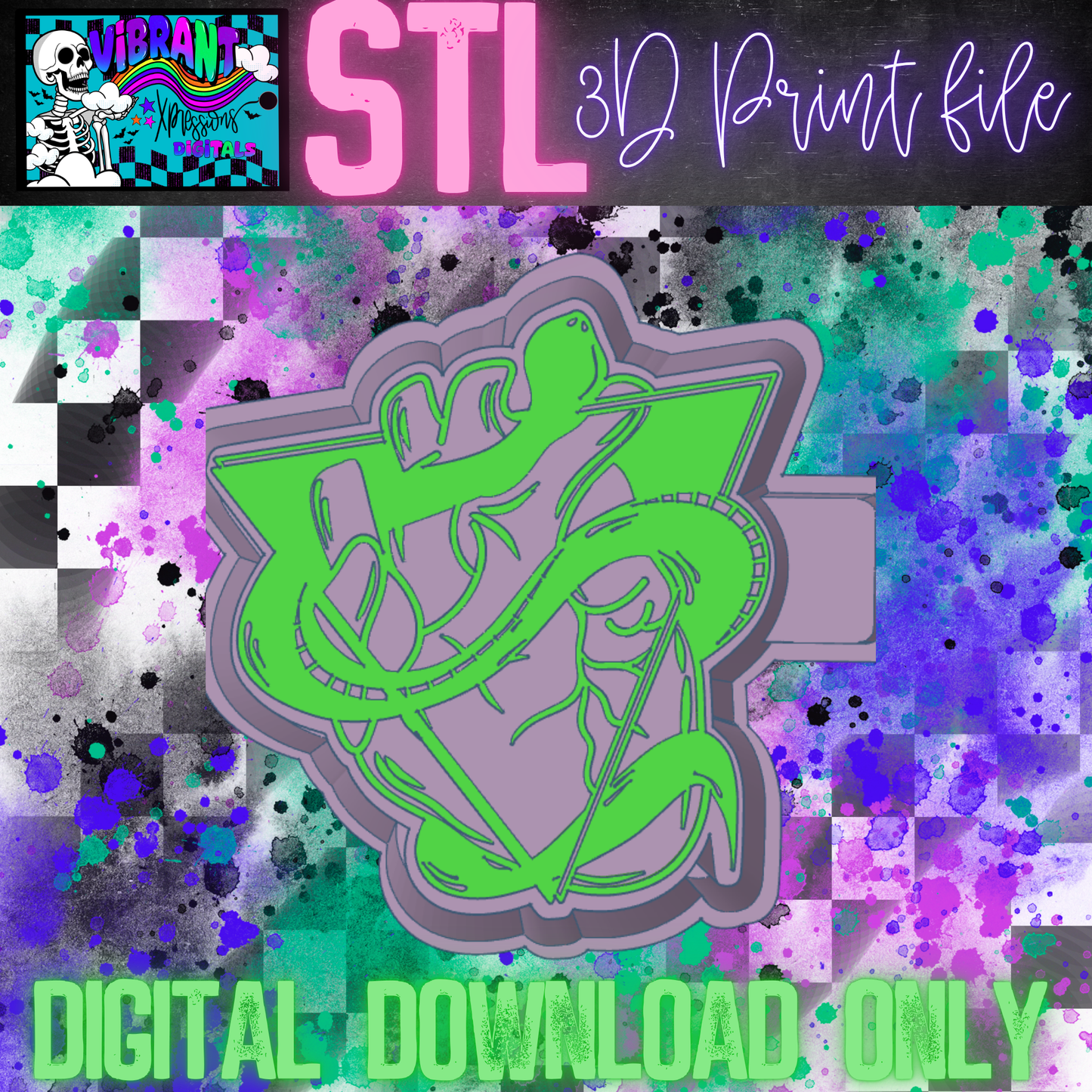 Snake Heart Mold Maker STL File