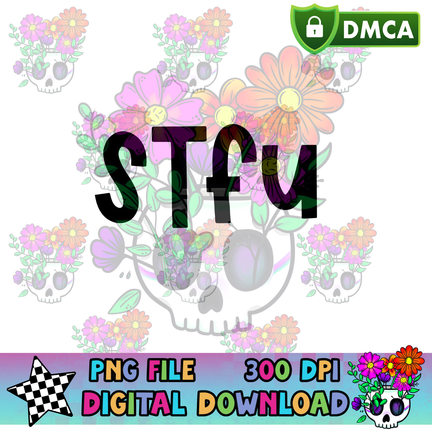 Checkered Heart Inserts - PNG