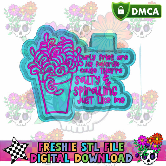 Salty and Spiraling Mold Maker STL File