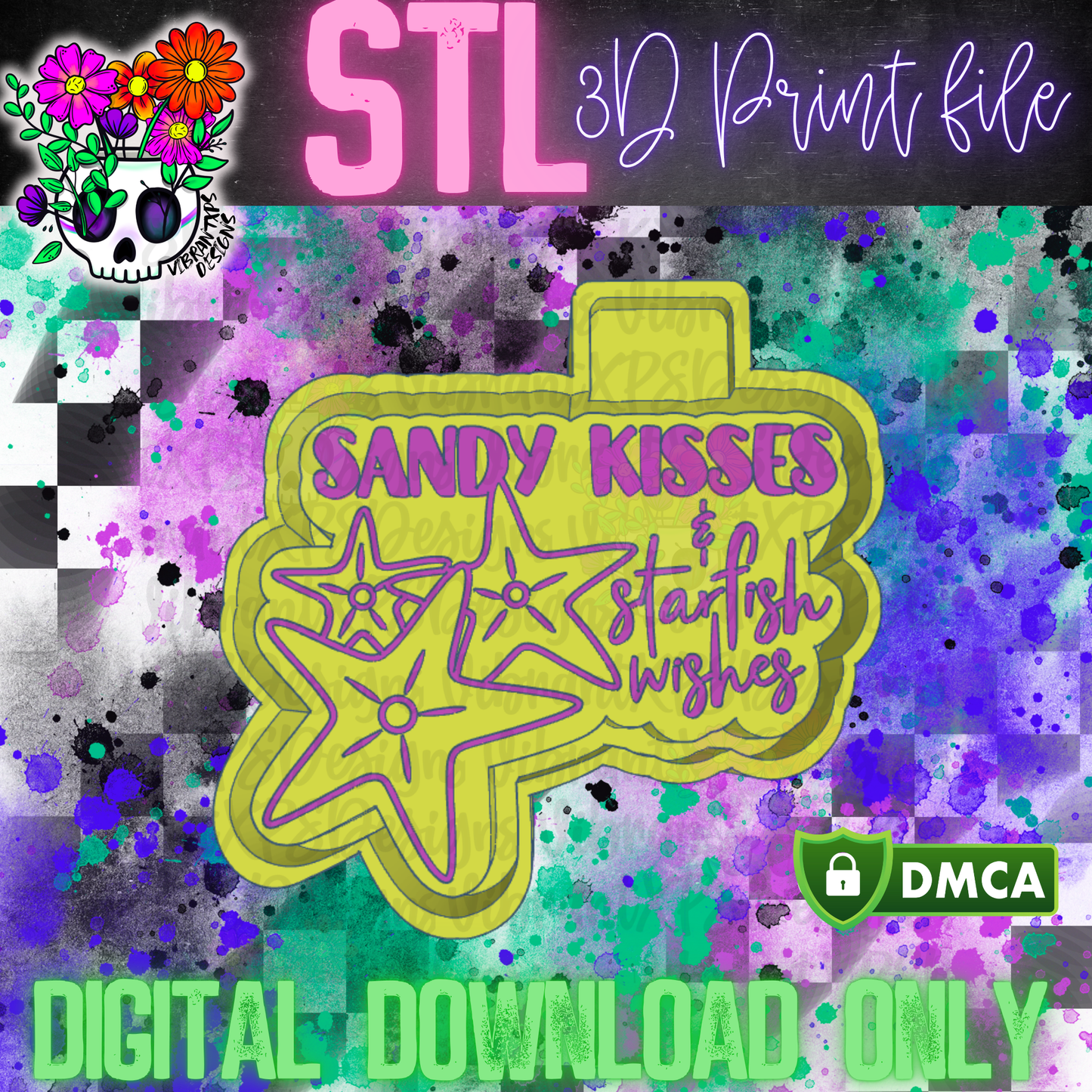 Sandy Kisses Mold Maker STL File