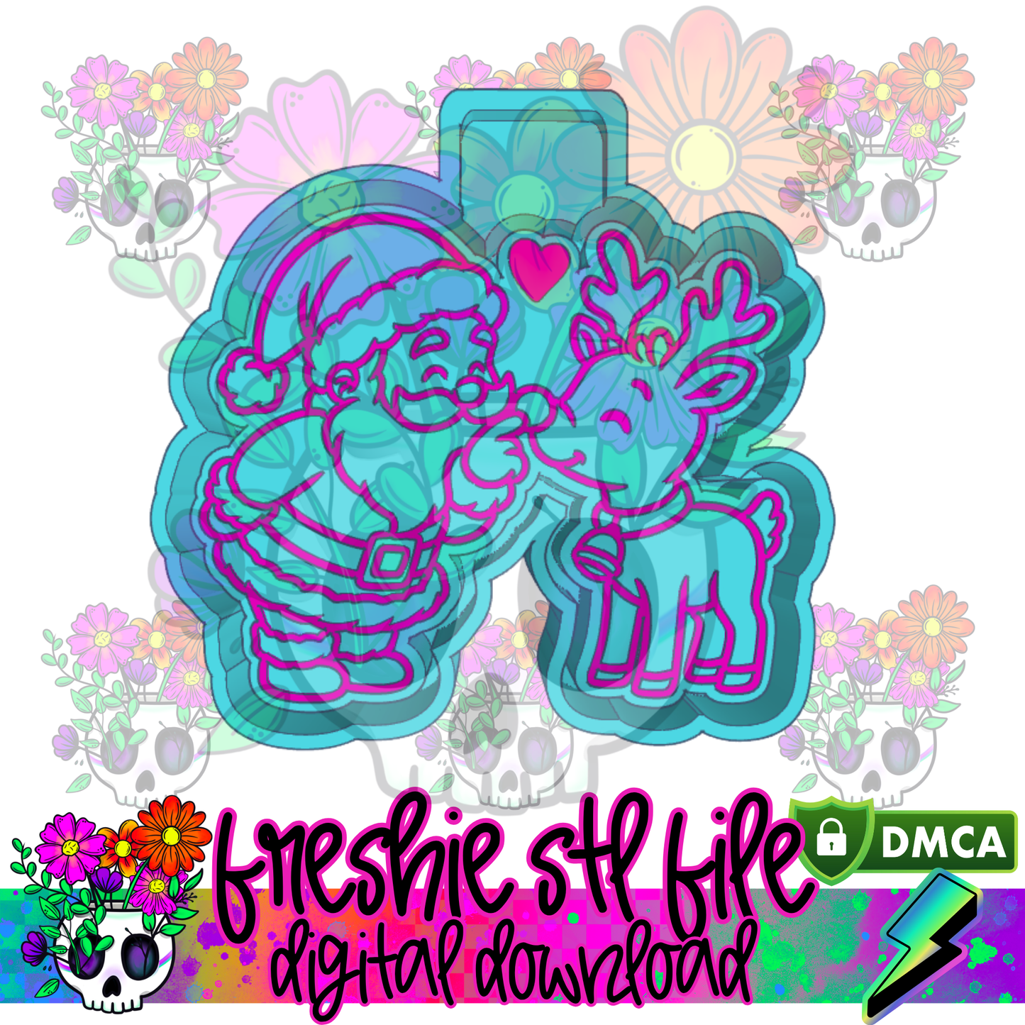 Nose Boop Santa Mold Maker STL File