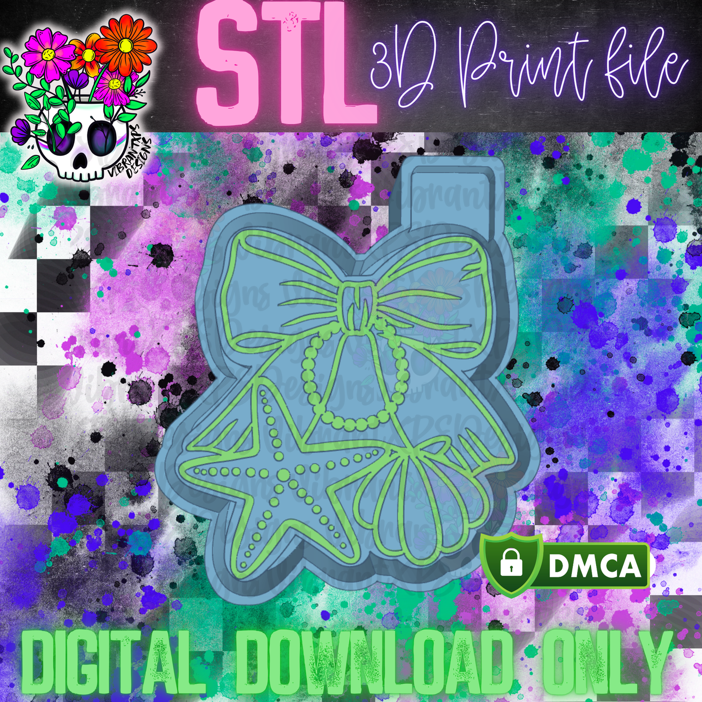 Seashells Bow Mold Maker STL File