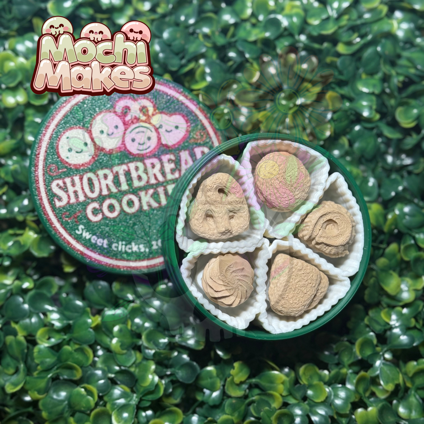 Short Bread Cookie Tin Fidget Clicker