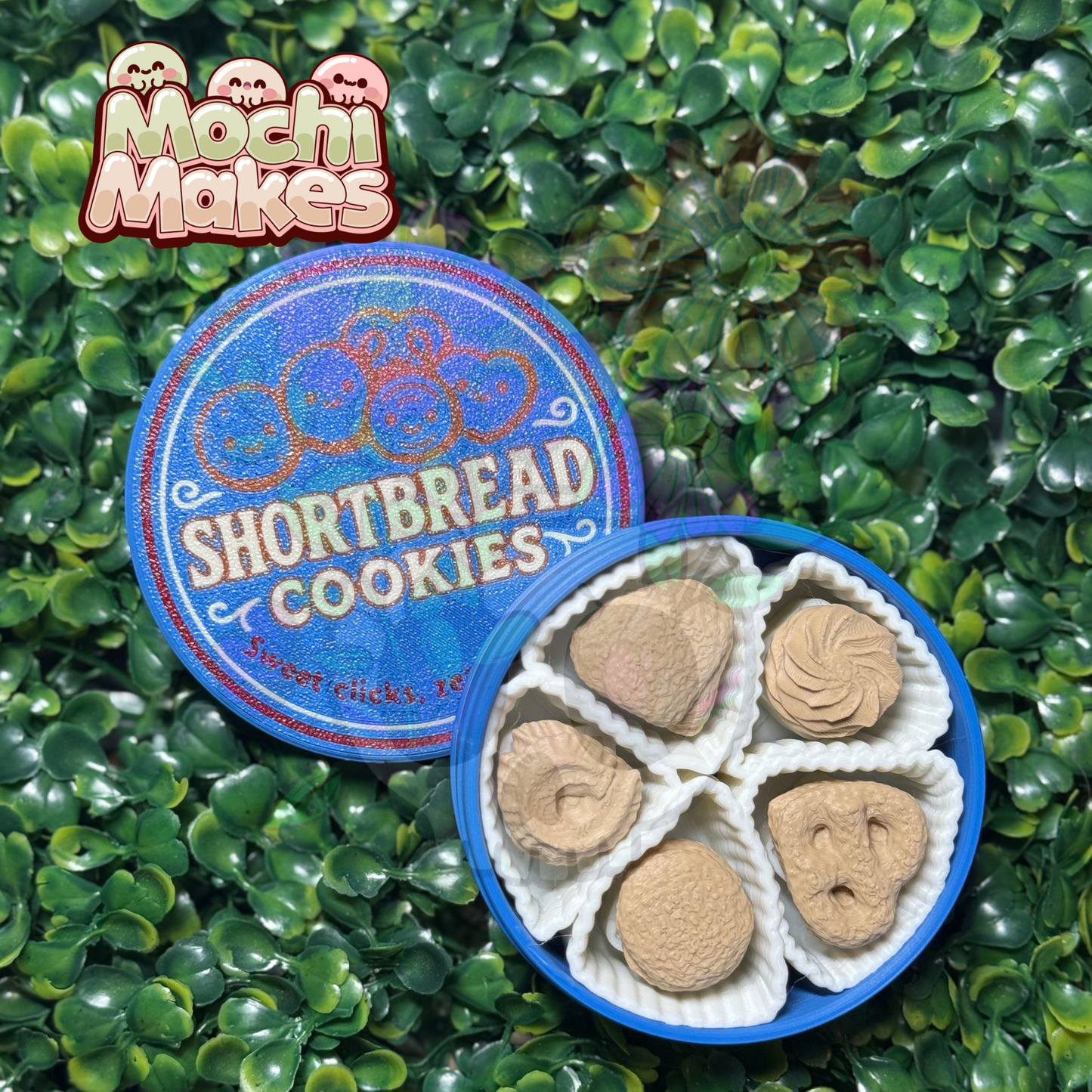 Short Bread Cookie Tin Fidget Clicker