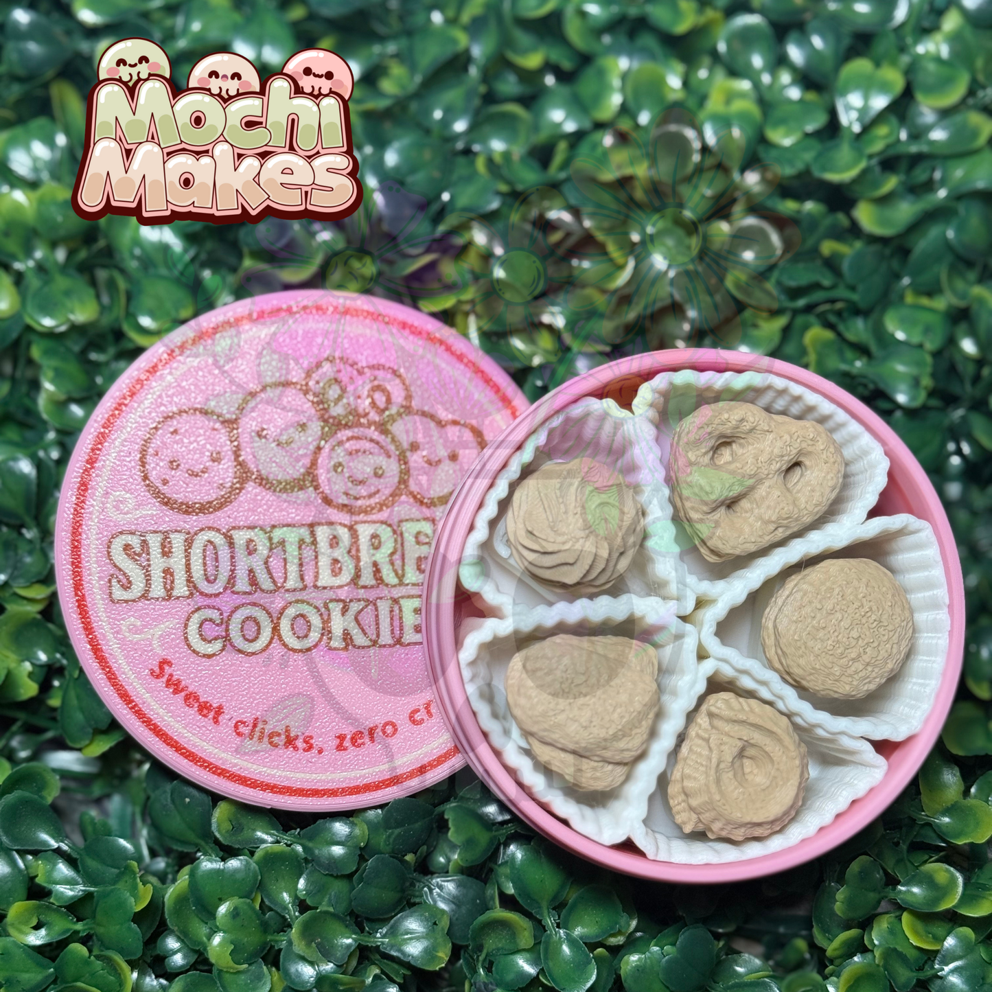 Short Bread Cookie Tin Fidget Clicker