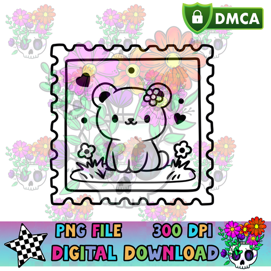 Simple Bear Stamp - PNG