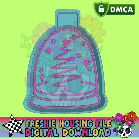 Simple Tree Snowglobe Mold Maker STL File