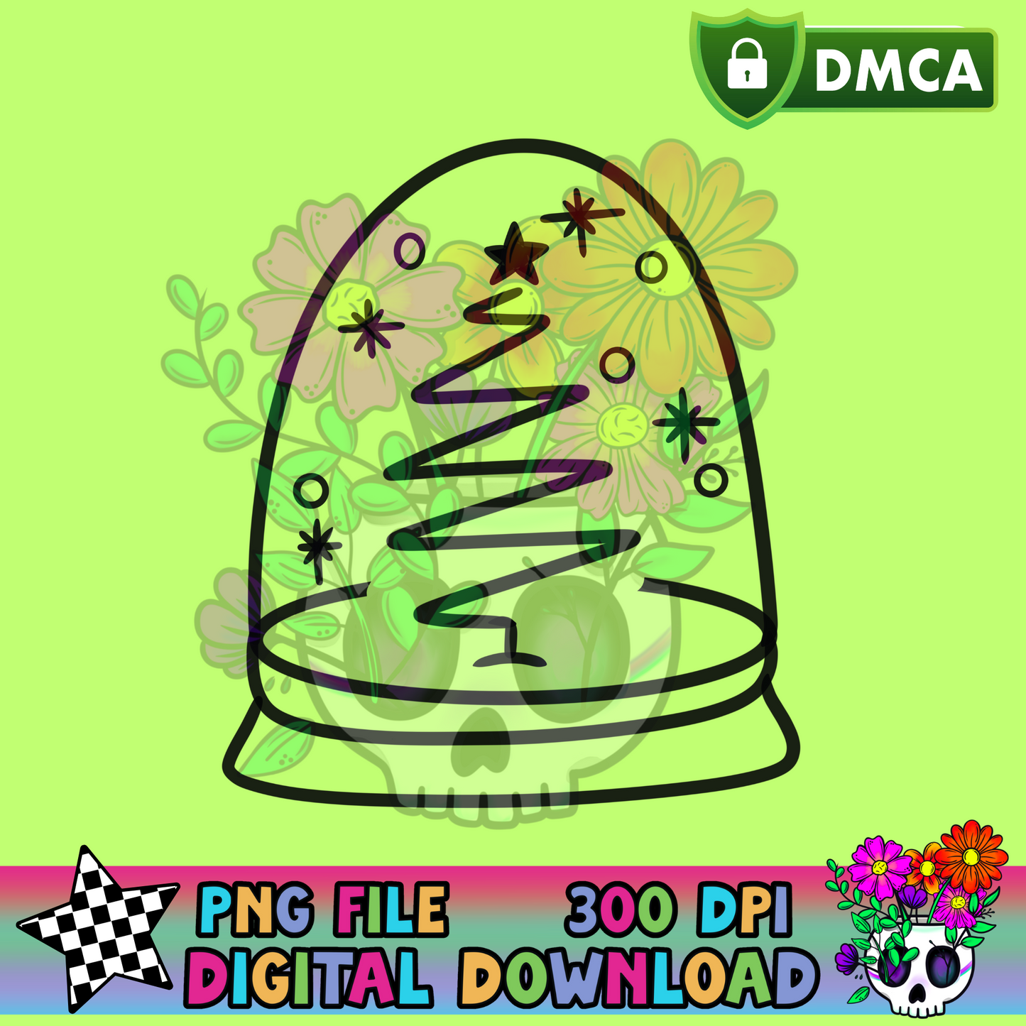 Simple Tree Snowglobe - PNG