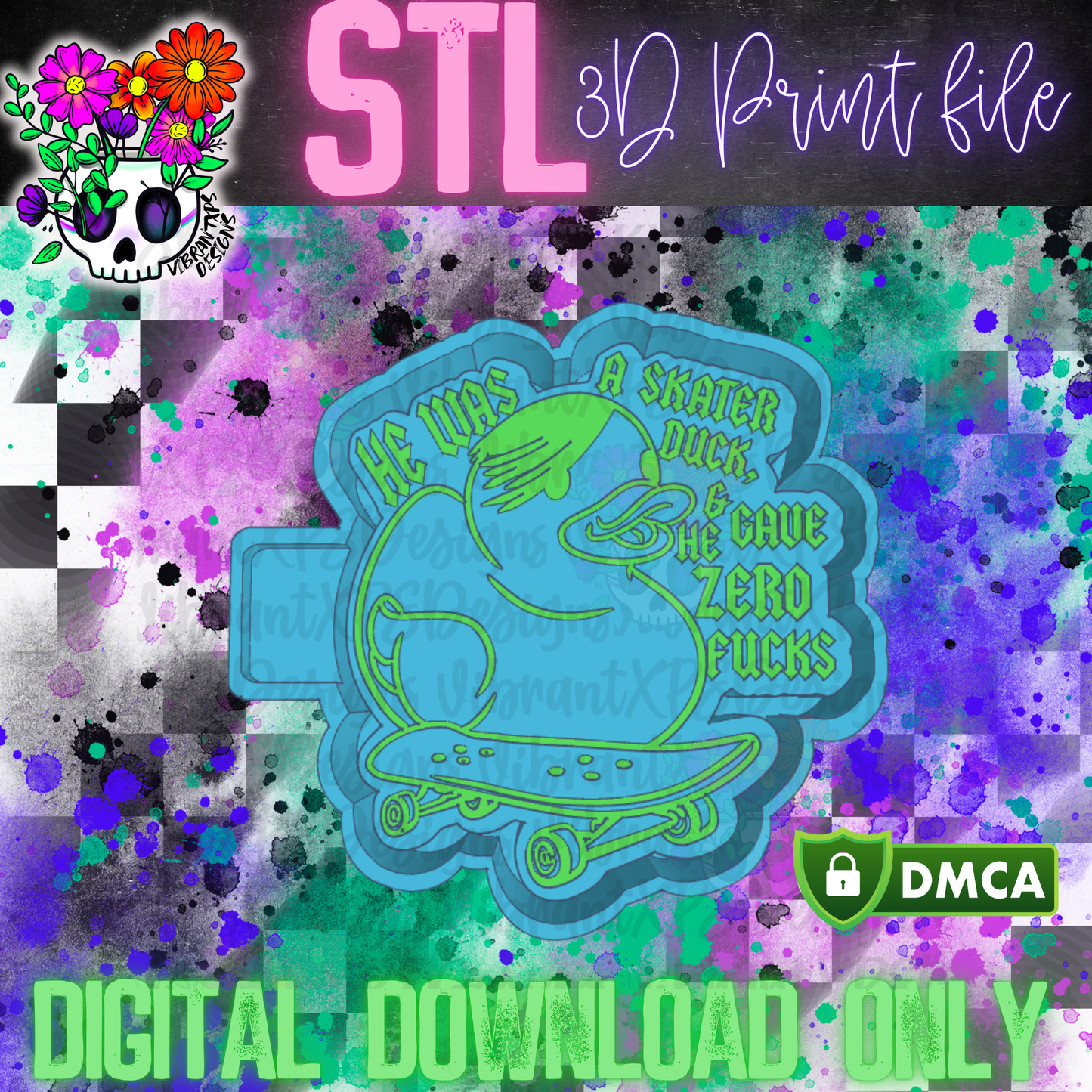 Skater Duck Mold Maker STL File